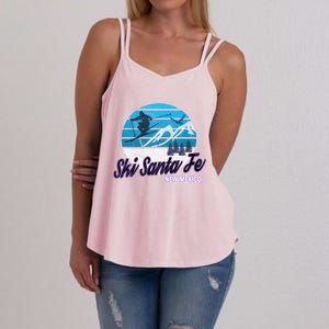 Ski Santa Fe New Mexico Usa Ski Resort Snowboarding Skiing Gift Women's Strappy Tank