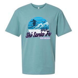 Ski Santa Fe New Mexico Usa Ski Resort Snowboarding Skiing Gift Sueded Cloud Jersey T-Shirt