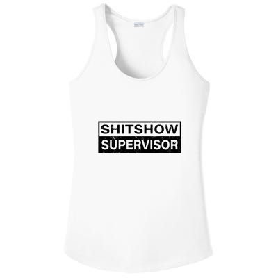 Shitshow Supervisor : Funny Supervisor Of The Shitshow Ladies PosiCharge Competitor Racerback Tank