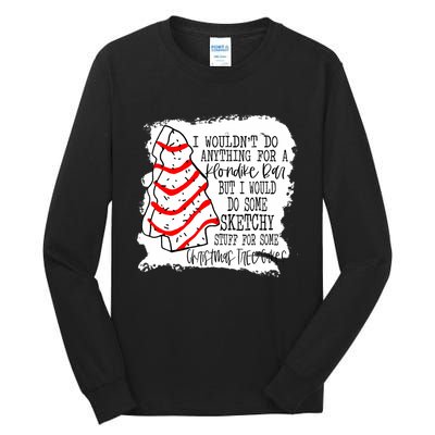 Sketchy Stuff for Some Christmas Tree Cakes Classic Tall Long Sleeve T-Shirt