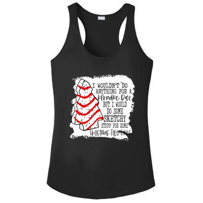 Sketchy Stuff for Some Christmas Tree Cakes Classic Ladies PosiCharge Competitor Racerback Tank