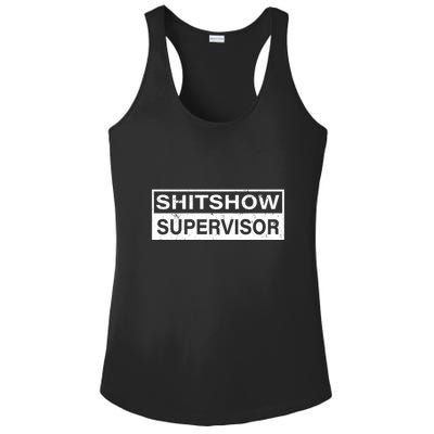 Shitshow Supervisor : Funny Supervisor Of The Shitshow Ladies PosiCharge Competitor Racerback Tank