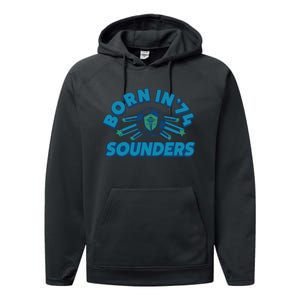 Seattle Sounders Fc Born In ’74 Performance Fleece Hoodie