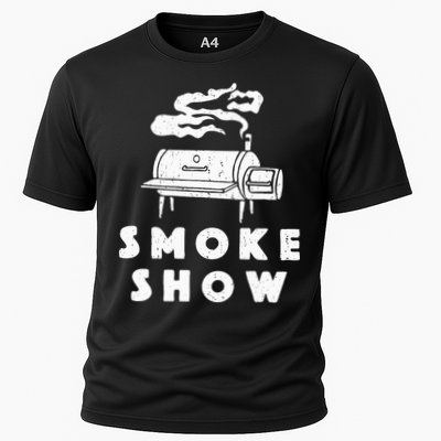 Smoke Show Funny BBQ Grilling Meat Grill Burnt Ends Barbecue Performance Shirt
