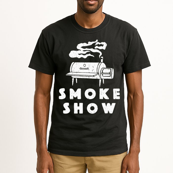 Smoke Show Funny BBQ Grilling Meat Grill Burnt Ends Barbecue Tall T-Shirt
