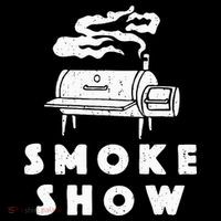 Smoke Show Funny BBQ Grilling Meat Grill Burnt Ends Barbecue Flatbill Hat