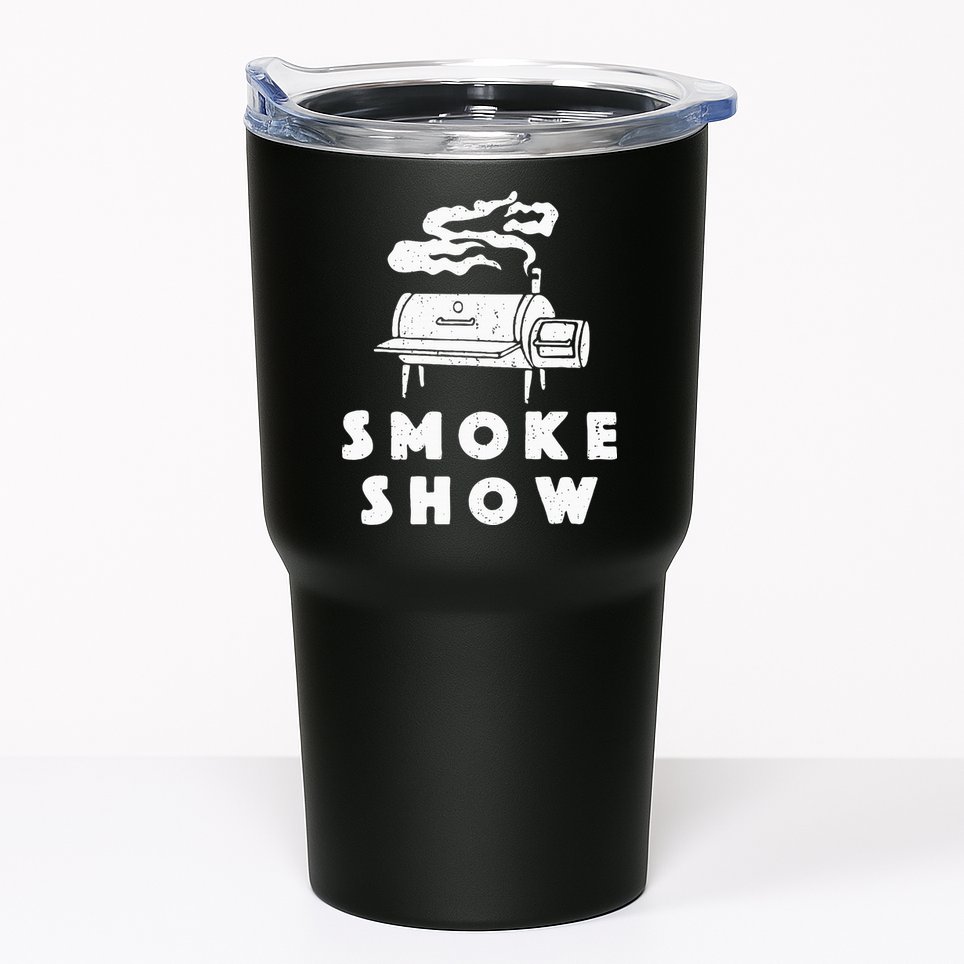 Smoke Show Funny BBQ Grilling Meat Grill Burnt Ends Barbecue Tumbler