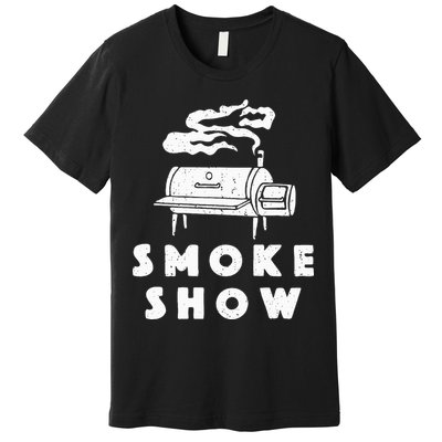 Smoke Show Funny BBQ Grilling Meat Grill Burnt Ends Barbecue Premium T-Shirt