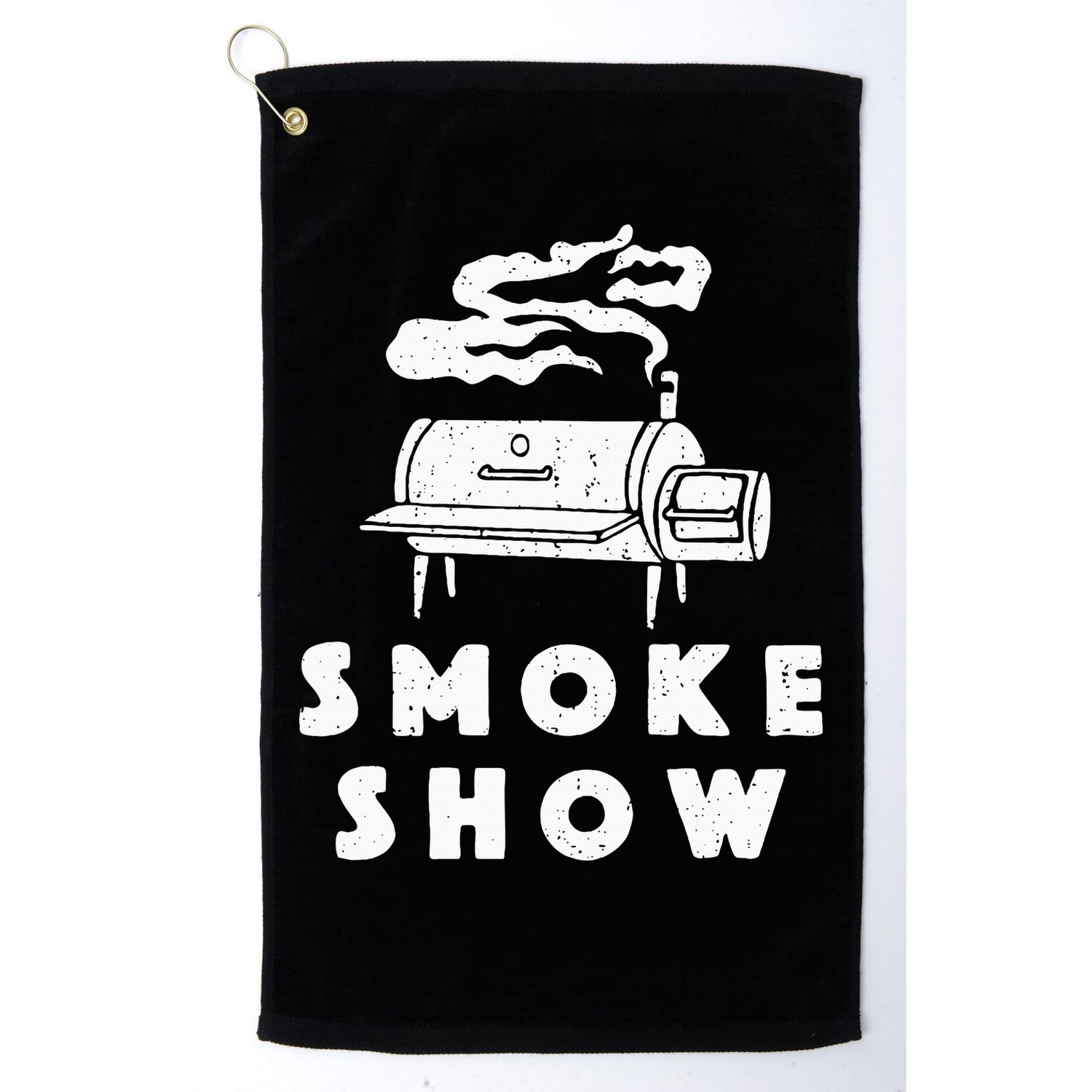 Smoke Show Funny BBQ Grilling Meat Grill Burnt Ends Barbecue Golf Towel