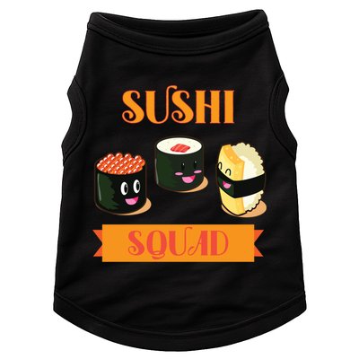 Sushi Squad Funny Sushi Lover Meaningful Gift Doggie Tank