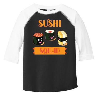 Sushi Squad Funny Sushi Lover Meaningful Gift Toddler Fine Jersey T-Shirt