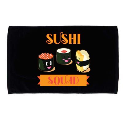 Sushi Squad Funny Sushi Lover Meaningful Gift Microfiber Hand Towel