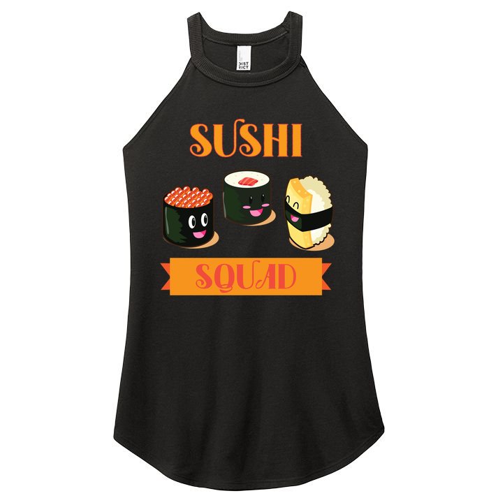 Sushi Squad Funny Sushi Lover Meaningful Gift Women's Perfect Tri Rocker Tank