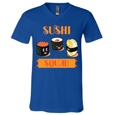 Sushi Squad Funny Sushi Lover Meaningful Gift V-Neck T-Shirt