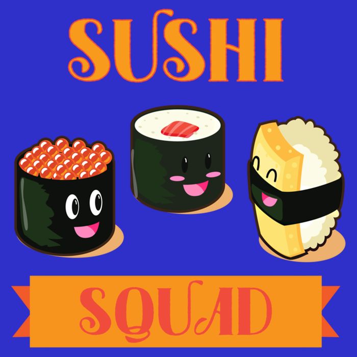 Sushi Squad Funny Sushi Lover Meaningful Gift 16 in Basic Backpack