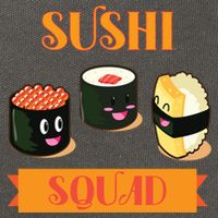 Sushi Squad Funny Sushi Lover Meaningful Gift Cotton Canvas Backpack