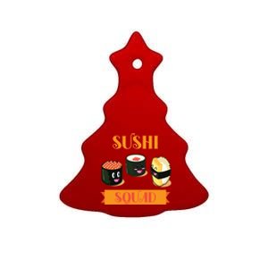 Sushi Squad Funny Sushi Lover Meaningful Gift Ceramic Tree Ornament