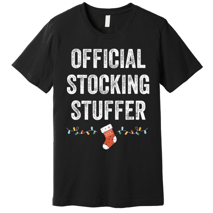 Stocking Stuffer Funny Matching Christmas Premium T-Shirt