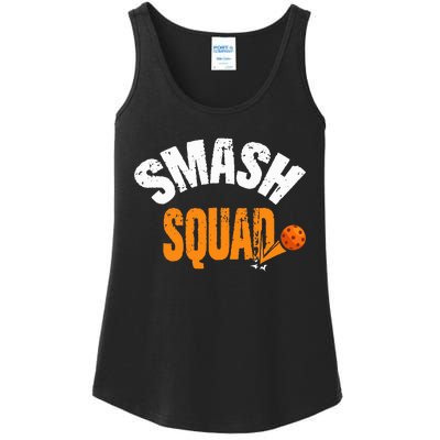 Smash Squad Funny Pickleball Player Pickleball Game Day Ladies Essential Tank