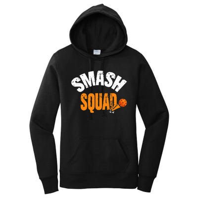 Smash Squad Funny Pickleball Player Pickleball Game Day Women's Pullover Hoodie