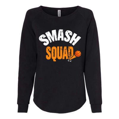 Smash Squad Funny Pickleball Player Pickleball Game Day Womens California Wash Sweatshirt