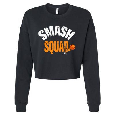 Smash Squad Funny Pickleball Player Pickleball Game Day Cropped Pullover Crew