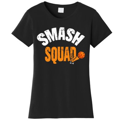 Smash Squad Funny Pickleball Player Pickleball Game Day Women's T-Shirt