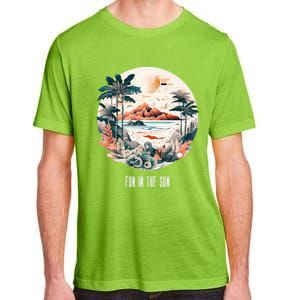 Summer Saying Fun In The Sun Tropical Beach Vacation Gift Adult ChromaSoft Performance T-Shirt