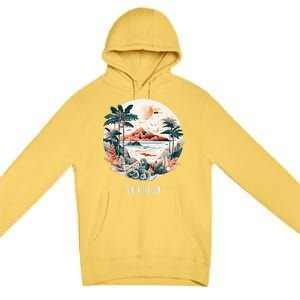 Summer Saying Fun In The Sun Tropical Beach Vacation Gift Premium Pullover Hoodie