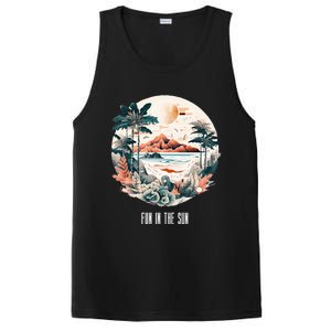 Summer Saying Fun In The Sun Tropical Beach Vacation Gift PosiCharge Competitor Tank