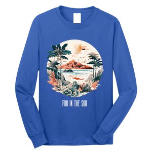 Summer Saying Fun In The Sun Tropical Beach Vacation Gift Long Sleeve Shirt