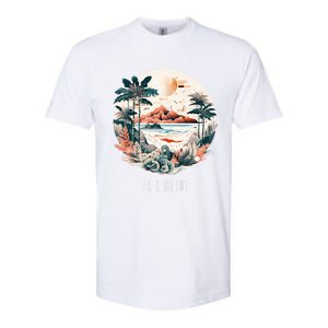 Summer Saying Fun In The Sun Tropical Beach Vacation Gift Softstyle CVC T-Shirt