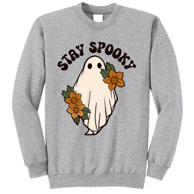 Stay Spooky Floral Ghost Funny Halloween Spooky Season Boo Funny Gift Sweatshirt