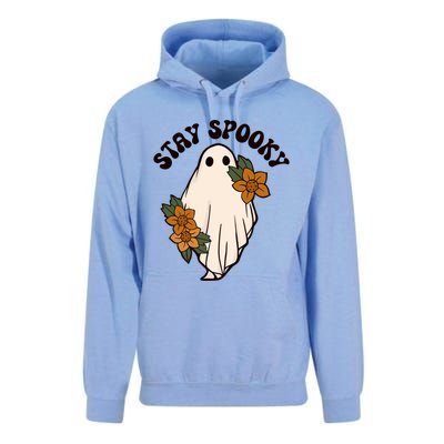 Stay Spooky Floral Ghost Funny Halloween Spooky Season Boo Funny Gift Unisex Surf Hoodie