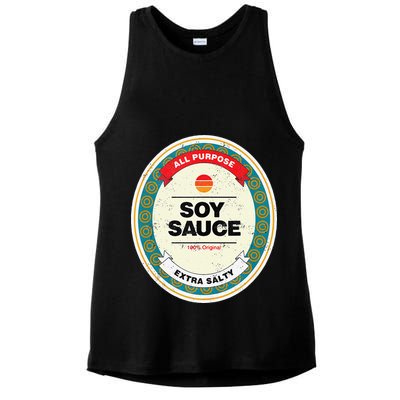 Soy Sauce Funny Halloween Costume Ladies PosiCharge Tri-Blend Wicking Tank