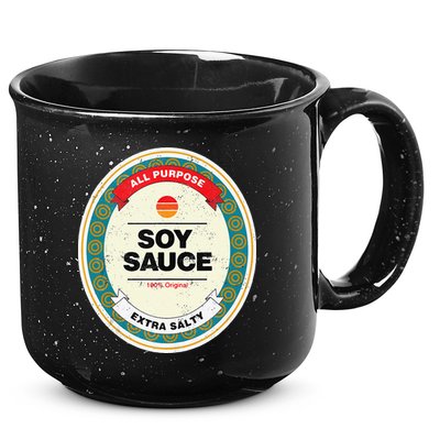 Soy Sauce Funny Halloween Costume 15oz Campfire Ceramic Mug