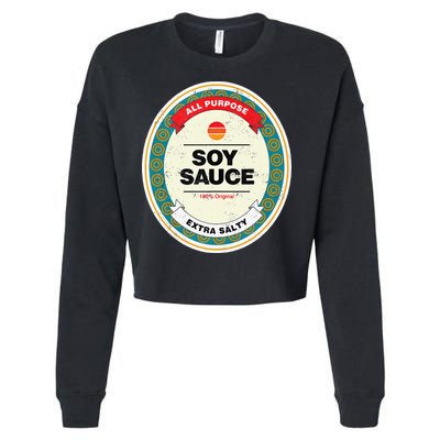 Soy Sauce Funny Halloween Costume Cropped Pullover Crew