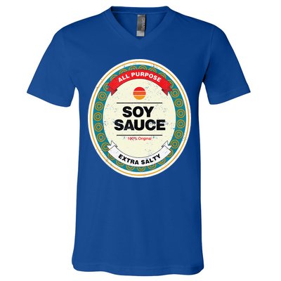 Soy Sauce Funny Halloween Costume V-Neck T-Shirt