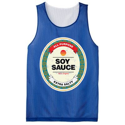 Soy Sauce Funny Halloween Costume Mesh Reversible Basketball Jersey Tank