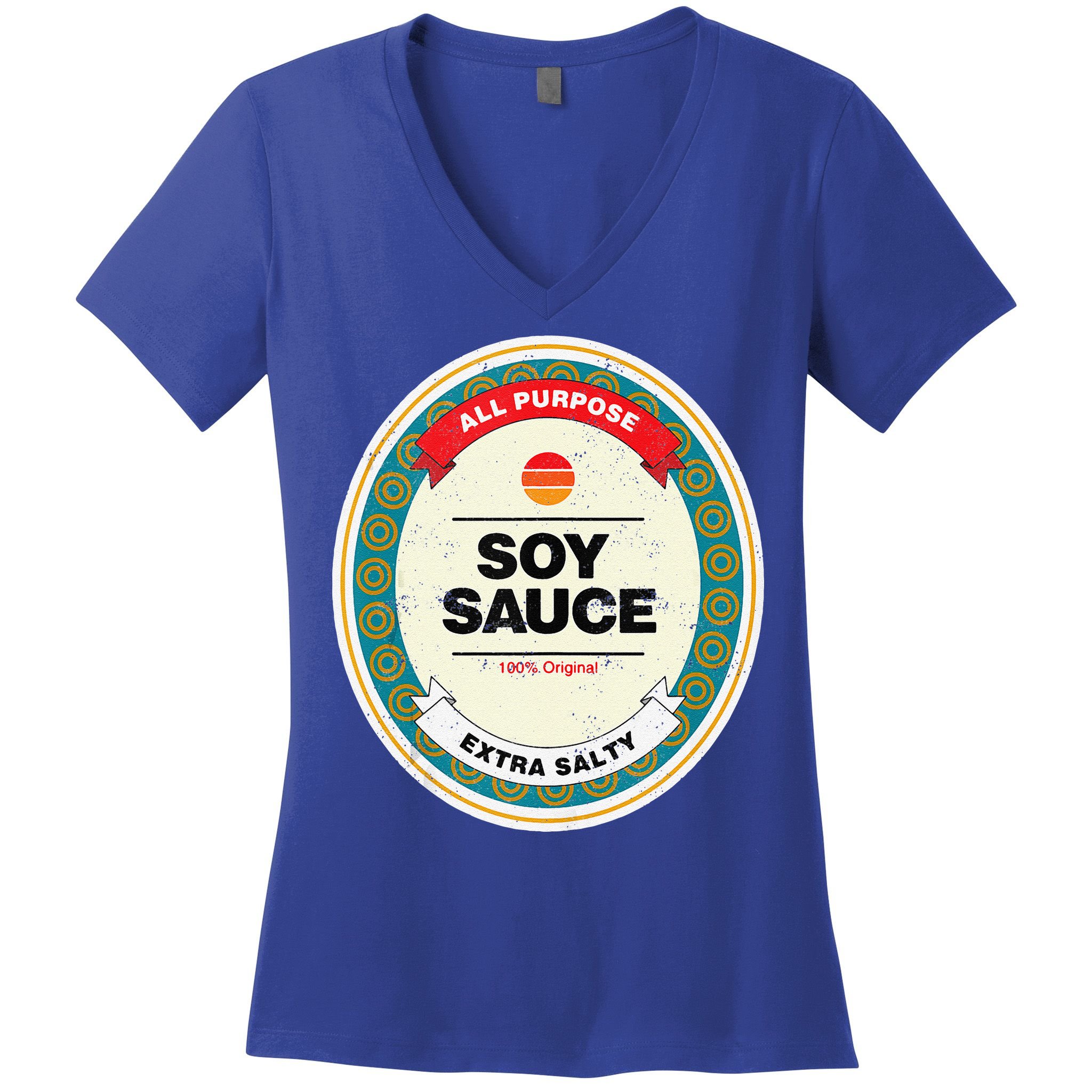 Soy Sauce Funny Halloween Costume Women's V-Neck T-Shirt
