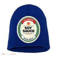 Soy Sauce Funny Halloween Costume Short Acrylic Beanie