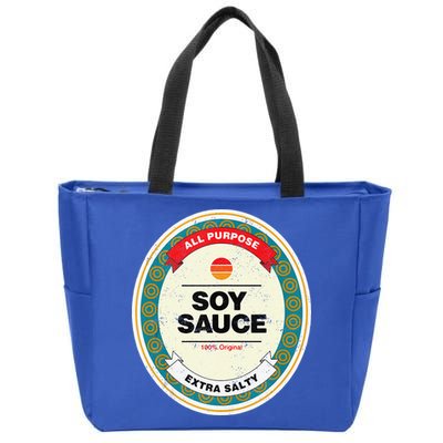 Soy Sauce Funny Halloween Costume Zip Tote Bag