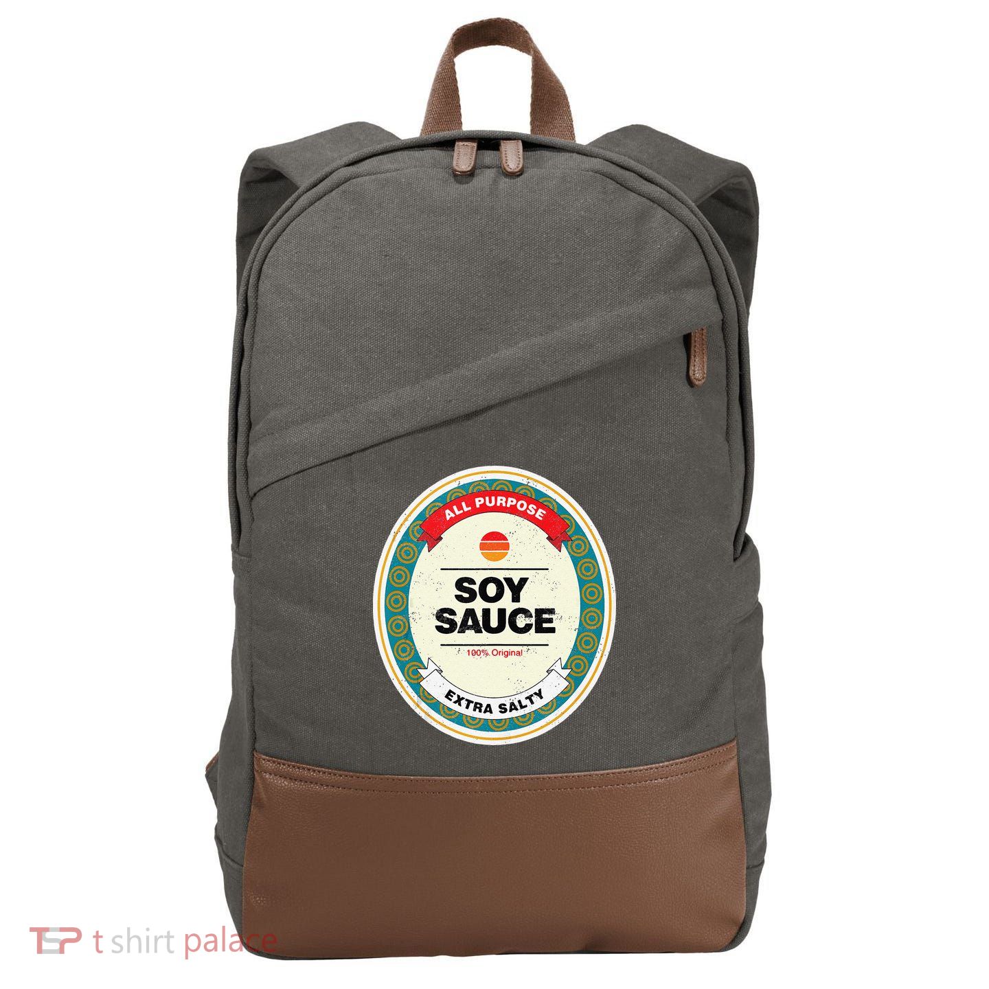 Soy Sauce Funny Halloween Costume Cotton Canvas Backpack
