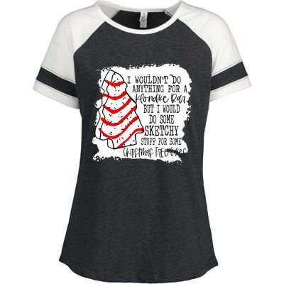 Sketchy Stuff for Some Christmas Tree Cakes Classic  Enza Ladies Jersey Colorblock Tee