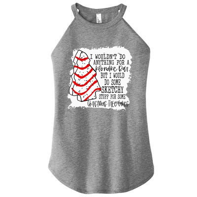 Sketchy Stuff for Some Christmas Tree Cakes Classic  Women’s Perfect Tri Rocker Tank