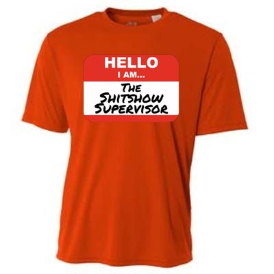 Shitshow Supervisor Funny Manager And Supervisor Cooling Performance Crew T-Shirt