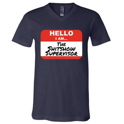 Shitshow Supervisor Funny Manager And Supervisor V-Neck T-Shirt