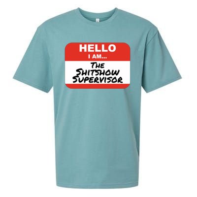 Shitshow Supervisor Funny Manager And Supervisor Sueded Cloud Jersey T-Shirt