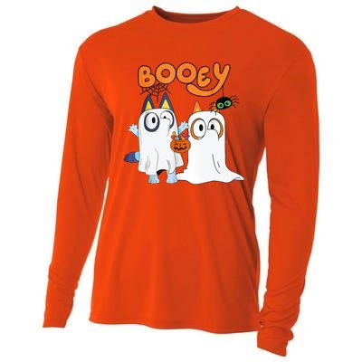 Spooky Season Funny Ghost Booey Halloween Cooling Performance Long Sleeve Crew