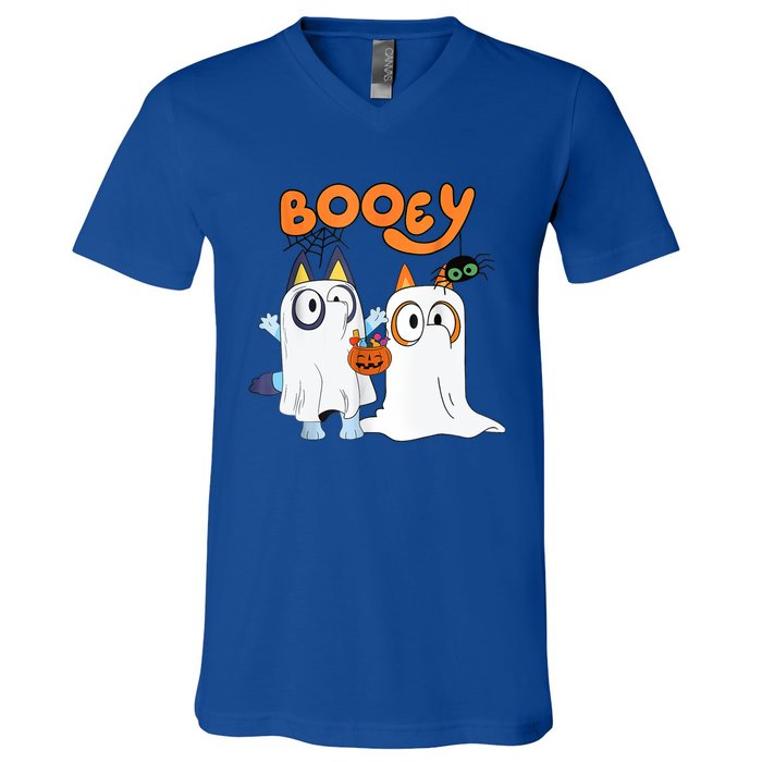 Spooky Season Funny Ghost Booey Halloween V-Neck T-Shirt